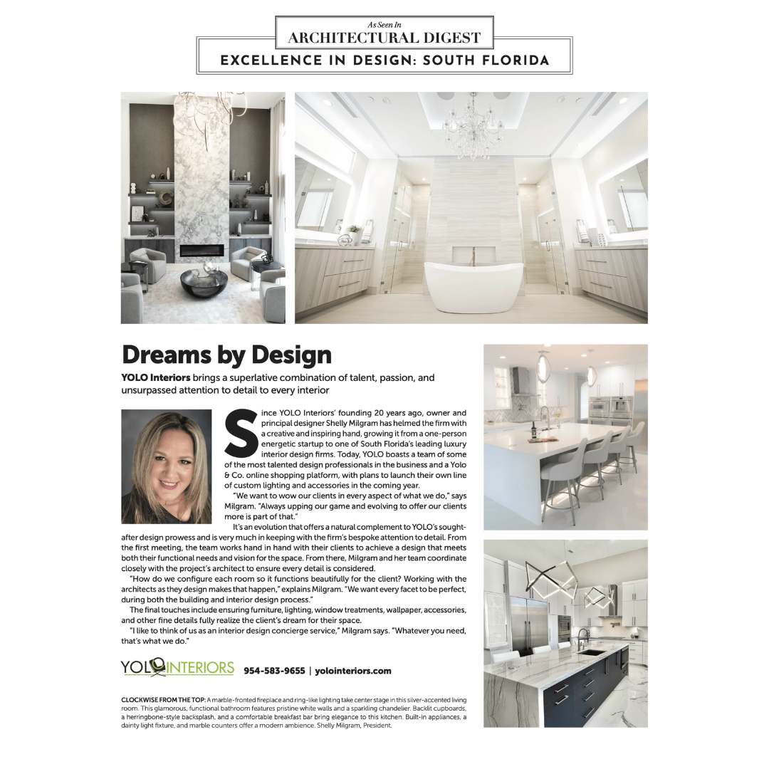 Publication Features Of Yolo Interiors